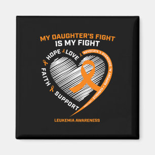 Aimant Maman Papa Orange Mes Filles Lutter Contre La Leuc