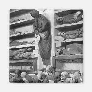 Aimant Mamans dans les catacombes de Palerme, Italie