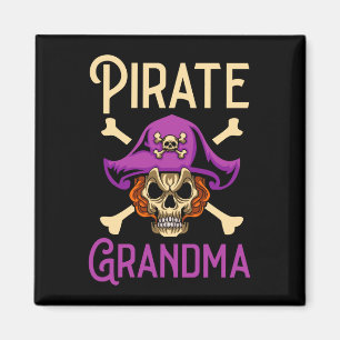 Aimant Mamie pirate homme grand-mère grand-mère pirate