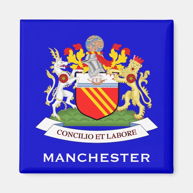 Aimant Manchester*, Royaume-Uni Armoiries (Devant)