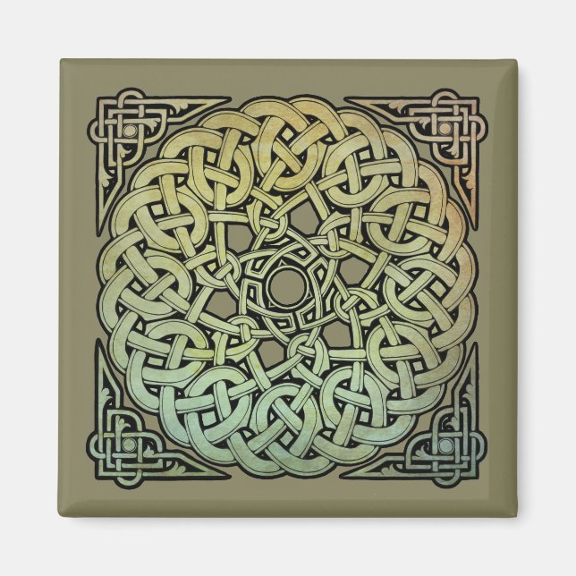Aimant Mandala de nouage celtique (Devant)