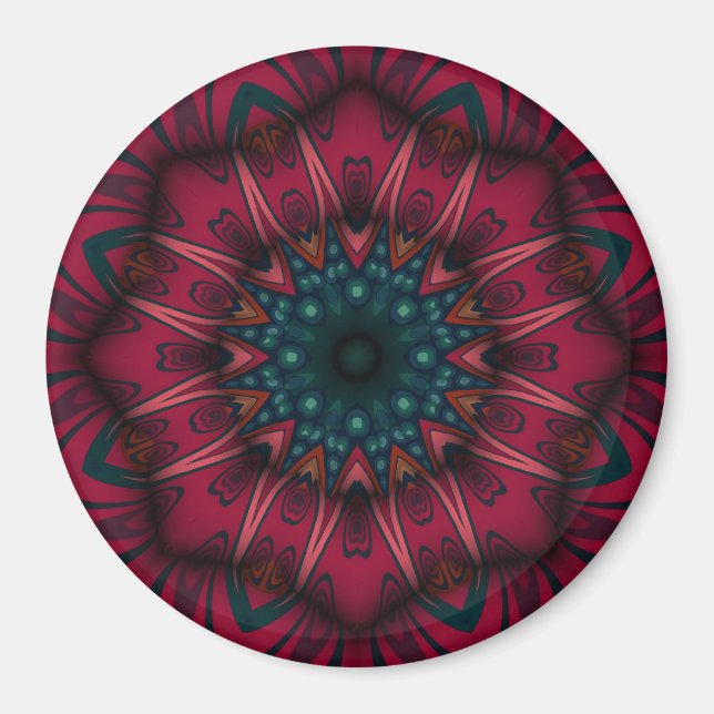 Aimant Mandala géométrique (Devant)