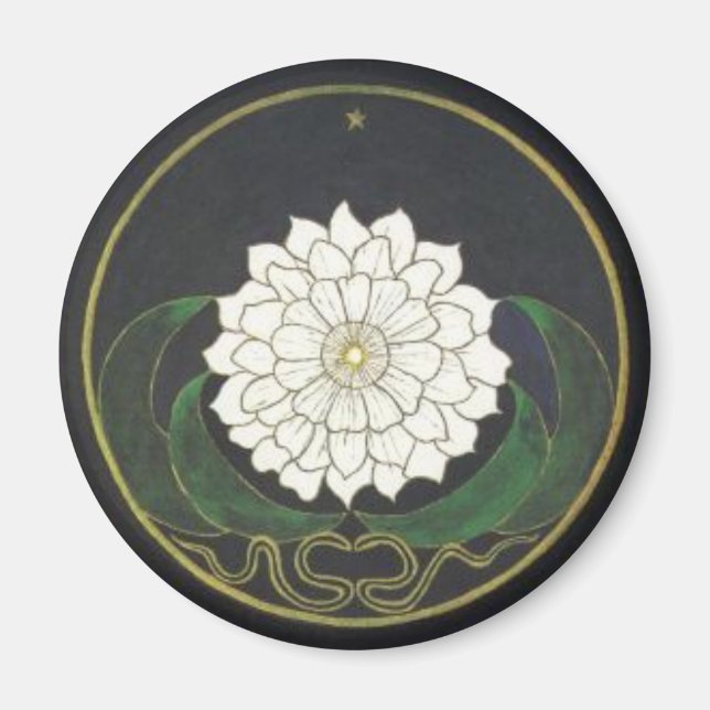 Aimant Mandala Golden Flower (Devant)