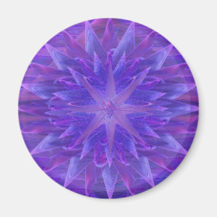 Aimant Mandala pourpre d'étoile
