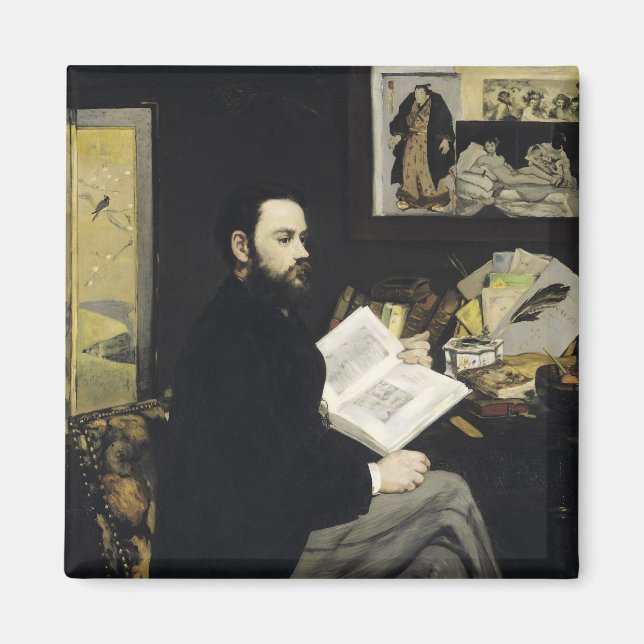 Aimant Manet | Portrait d'Emile Zola 1868 (Devant)
