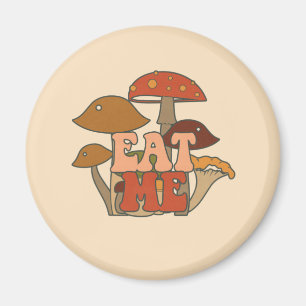 Aimant "Mange-moi" - Conception Whimsical Mushroom
