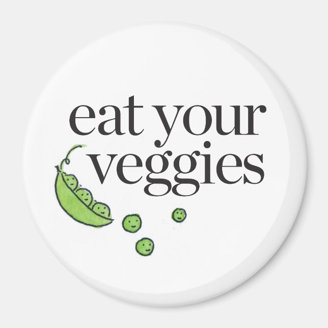 Aimant Mange tes Légumes (Devant)