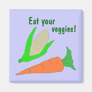 Aimant "Mange tes légumes"