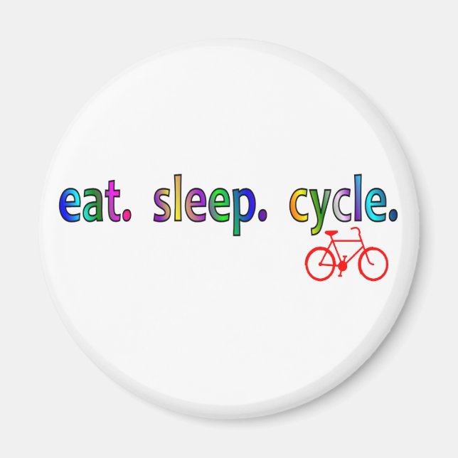 Aimant manger cycle de sommeil Vélos Rider Cadeaux (Devant)