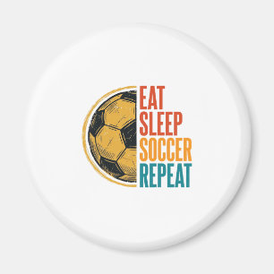 Aimant Manger Dormir Football Répéter Conception de Maill