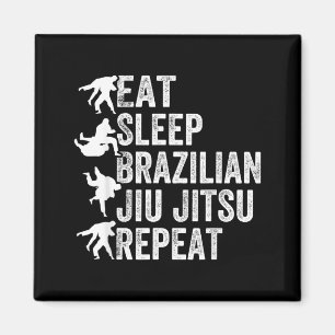 Aimant Manger Dormir Jiu Jitsu Brésilien Répéter - Brésil