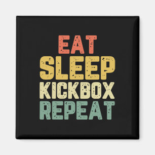 Aimant Manger Dormir Kickbox Répéter Kickboxing Kick Boxi