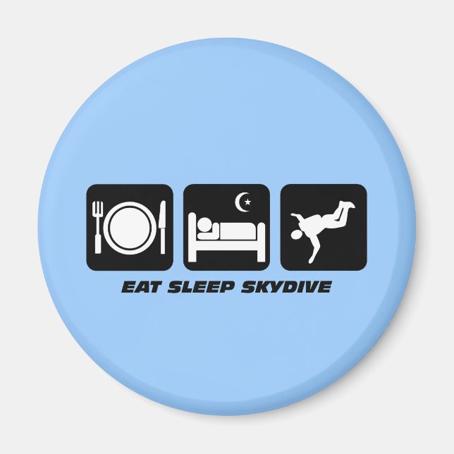 Aimant manger dormir skydive (Devant)