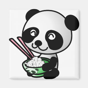 Aimant Manger Panda