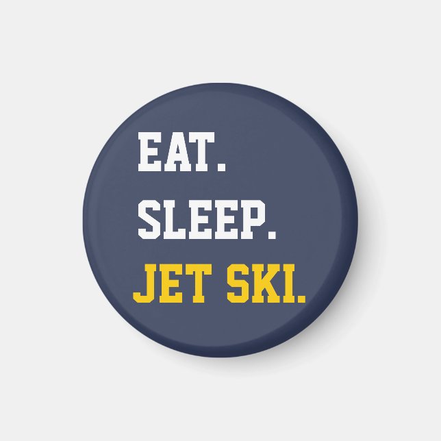 Aimant Manger Ski Jet Sleep (Devant)