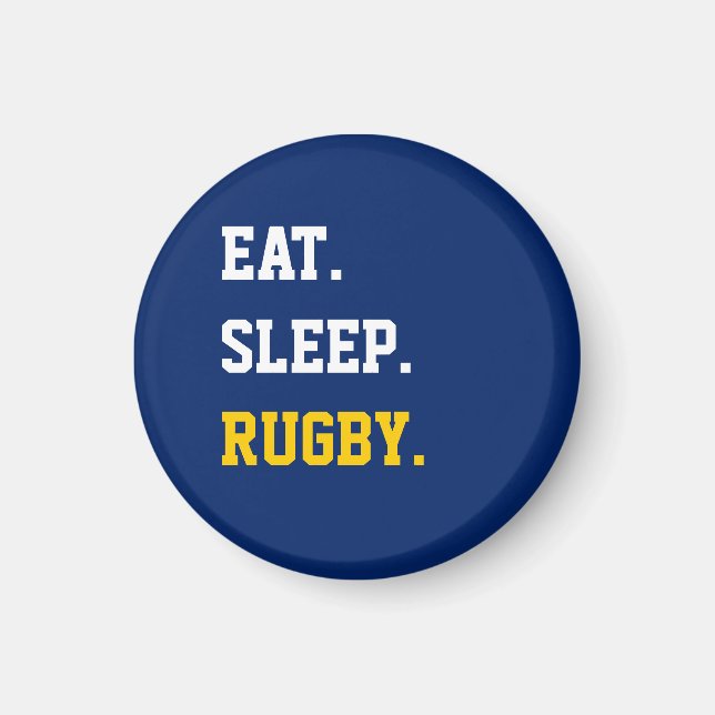 Aimant Mangez du rugby (Devant)