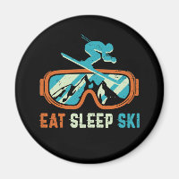 Mangez Sleep Ski Vintage Retro Skiing Goggings