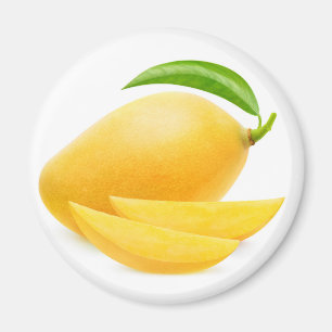 Aimant Mangue jaune coupée