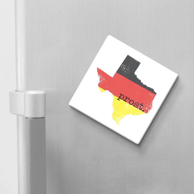 Aimant Manifestation du drapeau allemand du Texas en détr (Créateur téléchargé)