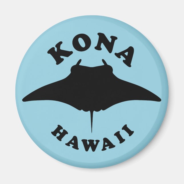 Aimant Manta Ray Plongée à Kona, Hawaii (Devant)