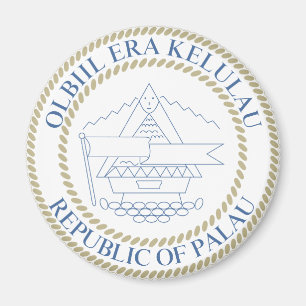Aimant Manteau officiel des Palaos de symbole