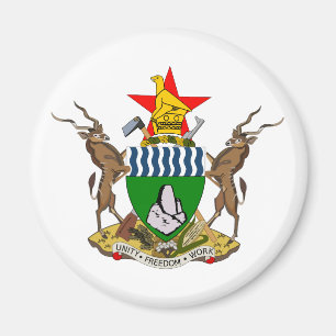 Aimant Manteau officiel du Zimbabwe de symbole
