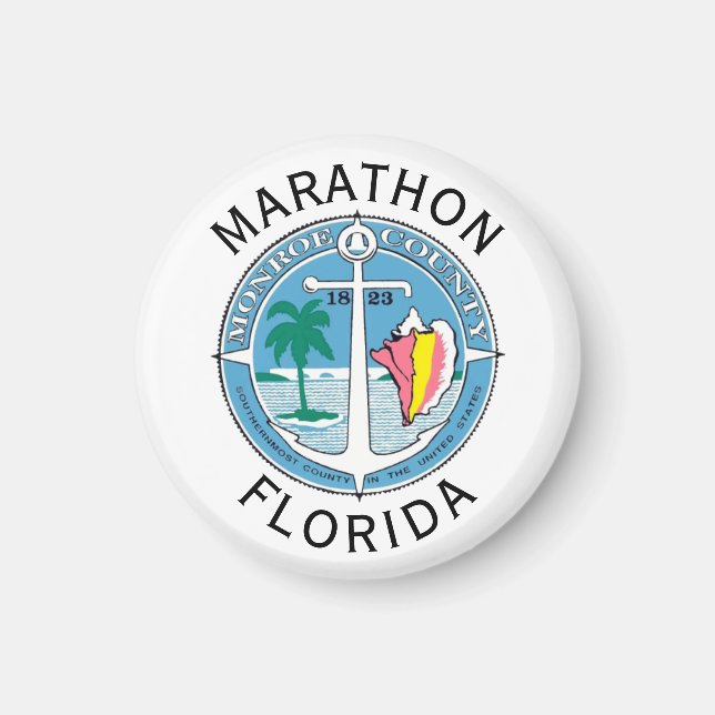 Aimant Marathon - Florida Keys Carré Dessous de verre pap (Devant)