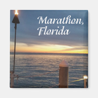 Aimant Marathon, Floride Keys avec coucher de soleil phot