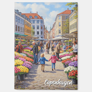Aimant Marché aux Fleurs de Copenhague Voyage au Danemark