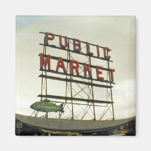 Aimant Marché public Pike Place à Seattle, WA Fish Bowl