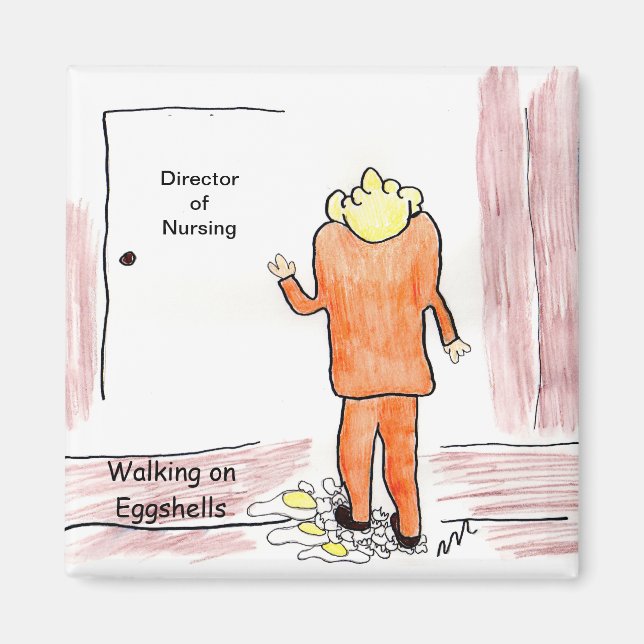 Aimant Marcher sur les coquilles d'oeufs (Devant)