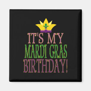 Aimant Mardi Gras Anniversaire - Fun Mardi Gras Thème