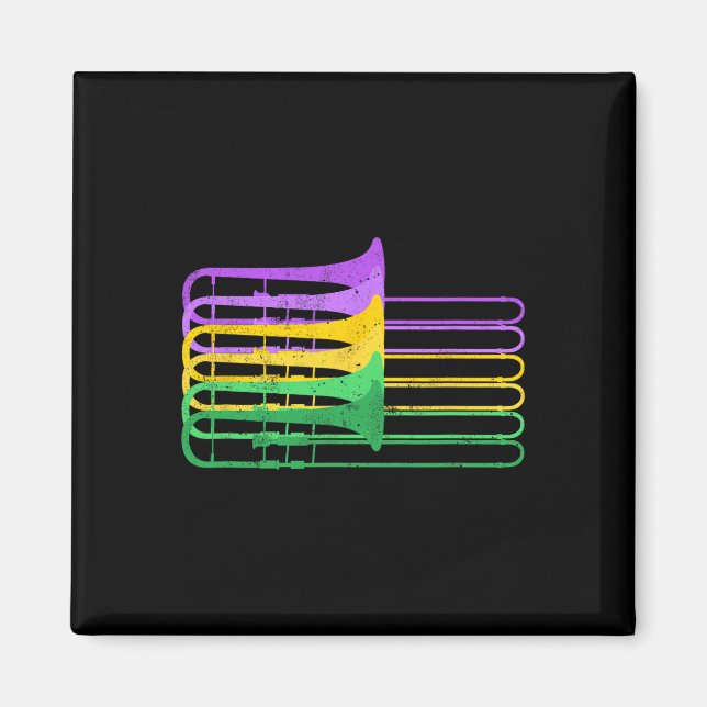 Aimant Mardi Gras Br Trombone Marching Orchestra (Devant)