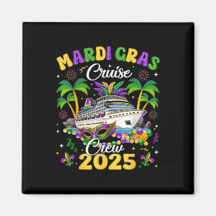 Aimant Mardi Gras Cruise Crew 2025 Trip New Orleans Famil