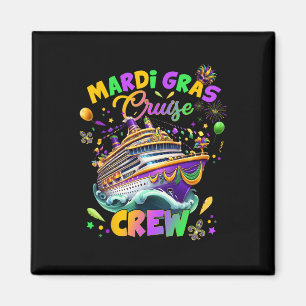 Aimant Mardi Gras Cruise Crew 2025 Trip New Orleans Famil