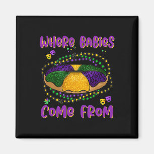 Aimant Mardi Gras Où Les Bybies Viennent Du King Cake 1