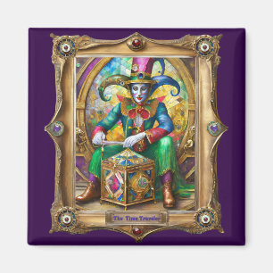 Aimant Mardi Gras Realm Portraits - Voyageur du temps
