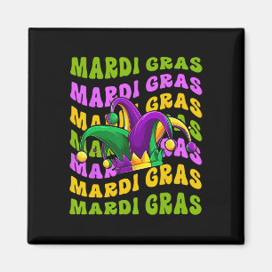 Aimant Mardi Gras Retro Super Jester Casquette New Orlean