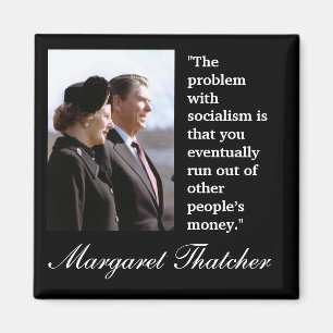 Aimant Margaret Thatcher Cite "Le problème..."