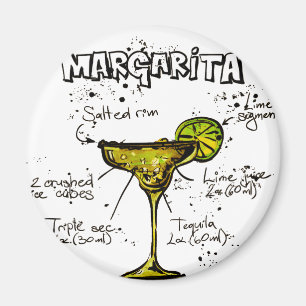 Aimant Margarita de recette de cocktail