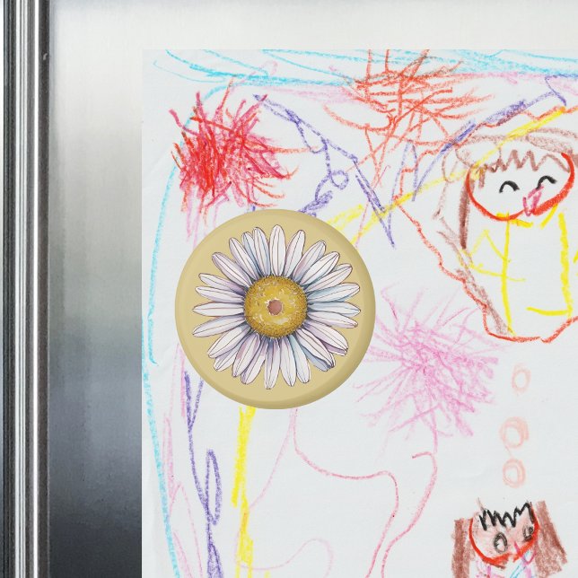 Aimant Marguerite de campagne  (Créateur téléchargé)