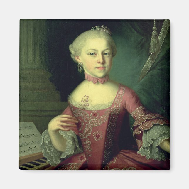 Aimant Maria-Anna Mozart, appelée 'Nannerl' (Devant)