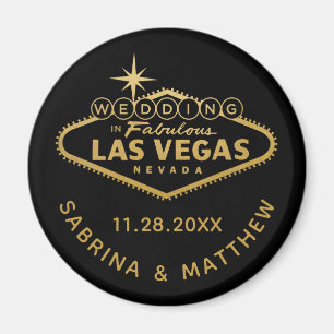 Aimant Mariage à Las Vegas Sauvez la date ou préférez