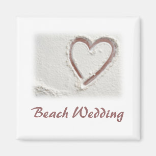 Aimant Mariage Beach Sand Heart