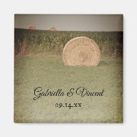 Mariage campagnard Farm Hay Bales