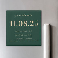 Mariage Chic Minimal Date Non Photo Enregistrer La