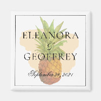 Mariage côtier d'ananas tropical d'été Date