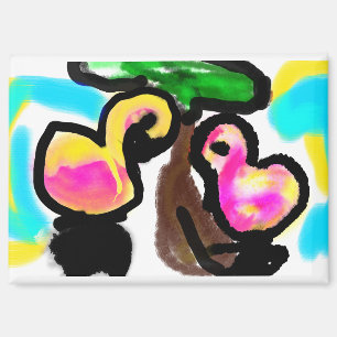 Aimant Mariage de flamants roses