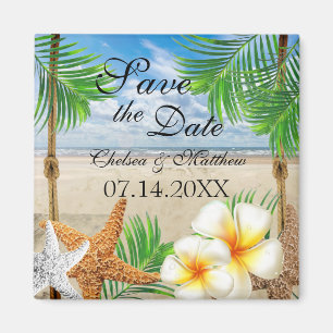 Aimant Mariage de plage tropicale