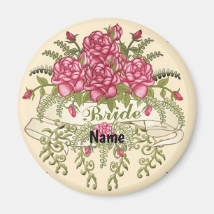 Aimant Mariage de Roses Bride